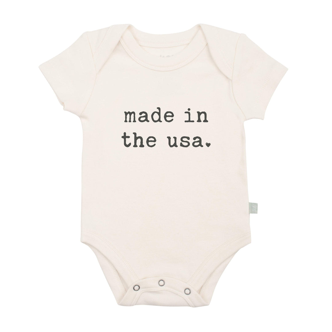 "Made In The USA" Graphic Bodysuit by Finn + Emma