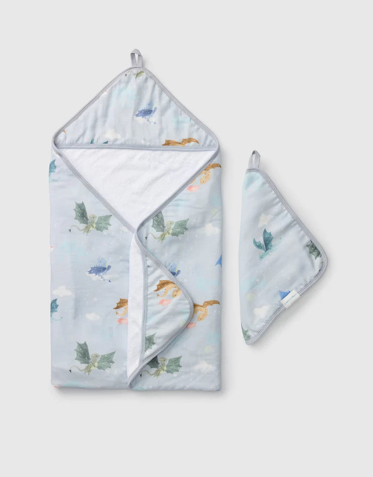 Magical Dragons Towel Set by ;Loulou Lollipop