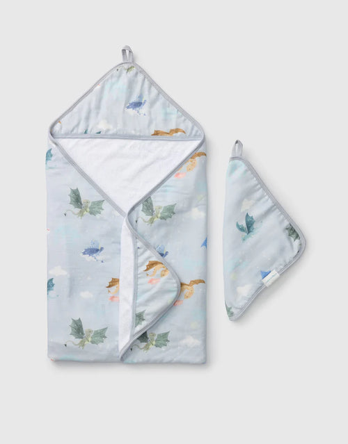 Magical Dragons Hooded Towel Set