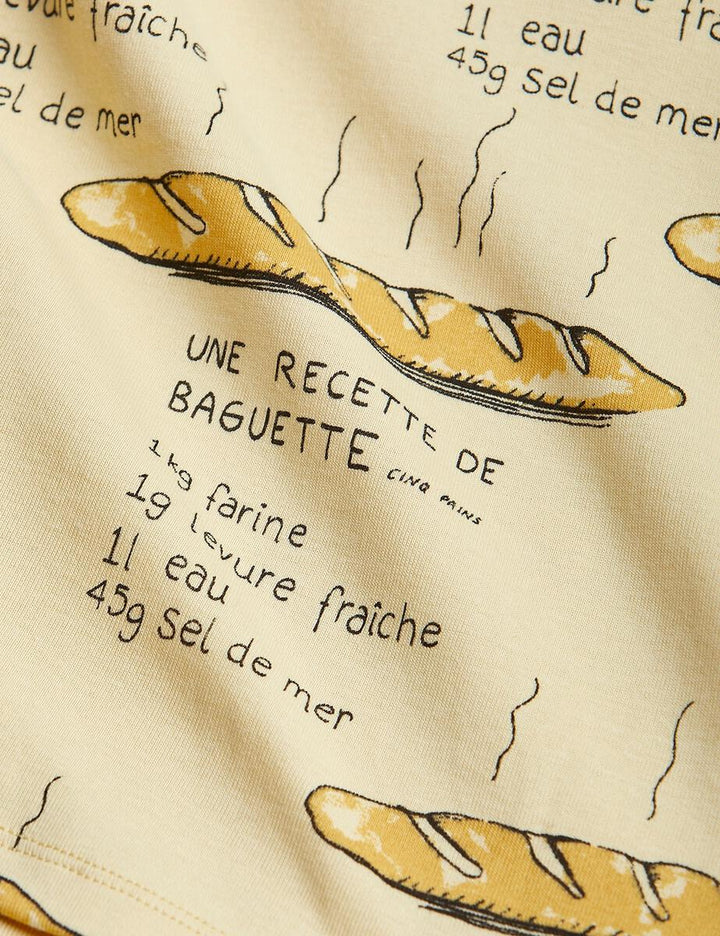 Baguette AOP SS Tee by Mini Rodini