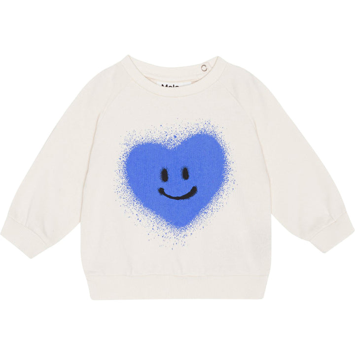 Disc Blue Heart Sweatshirt by Molo