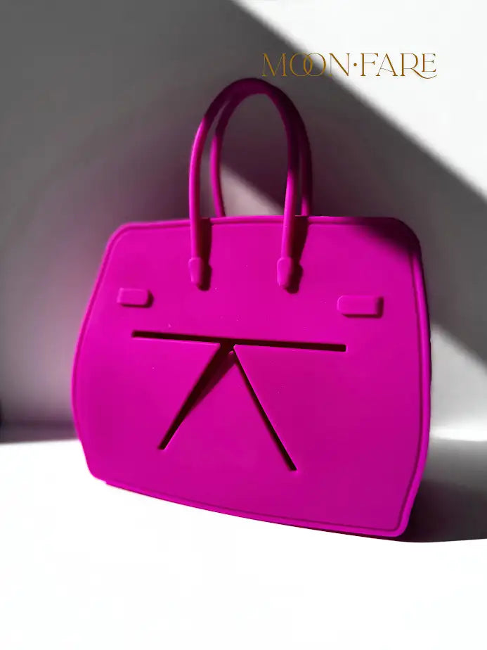 Birkidd Snack Tote: Handbag Shaped Snack Holder - Pink by MoonFare at Babesta