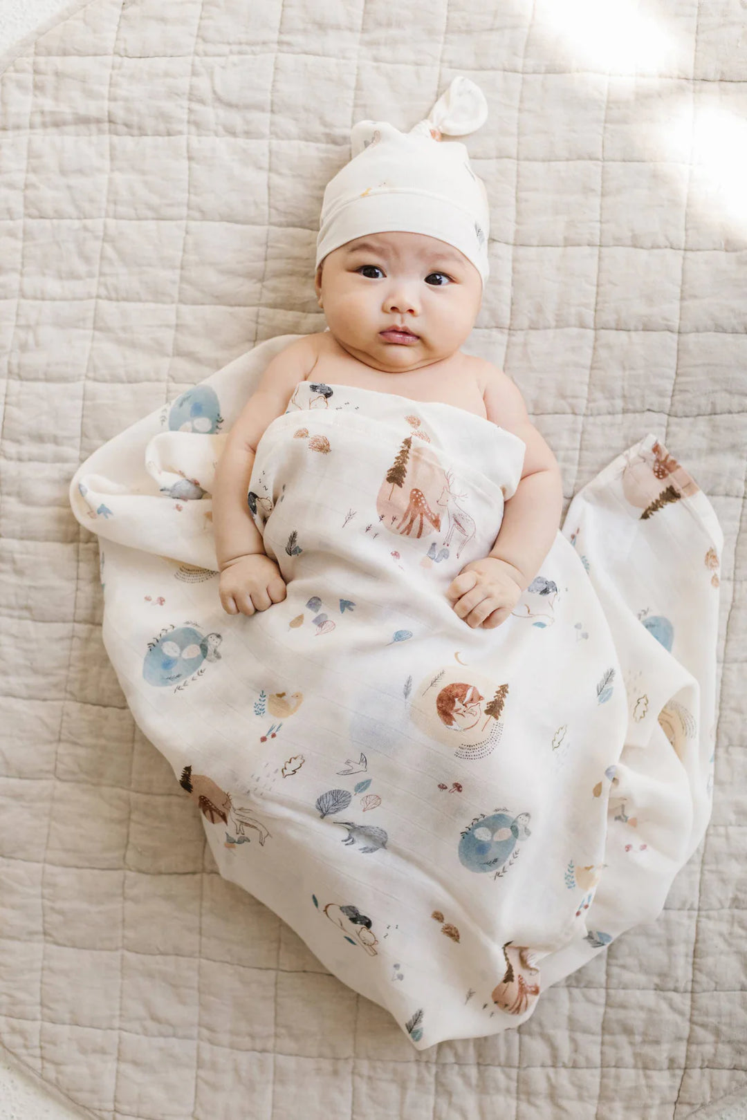 Cozy Forest Swaddle by Loulou Lollipop