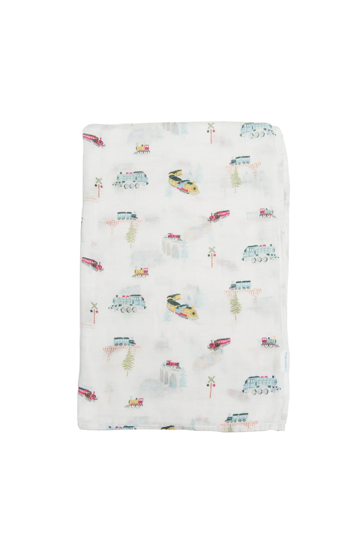 All Aboard Swaddle by Loulou Lollipop