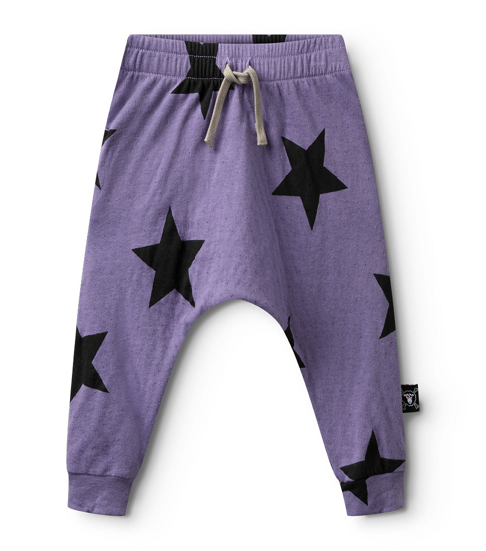 star baggy pants baby mauve
