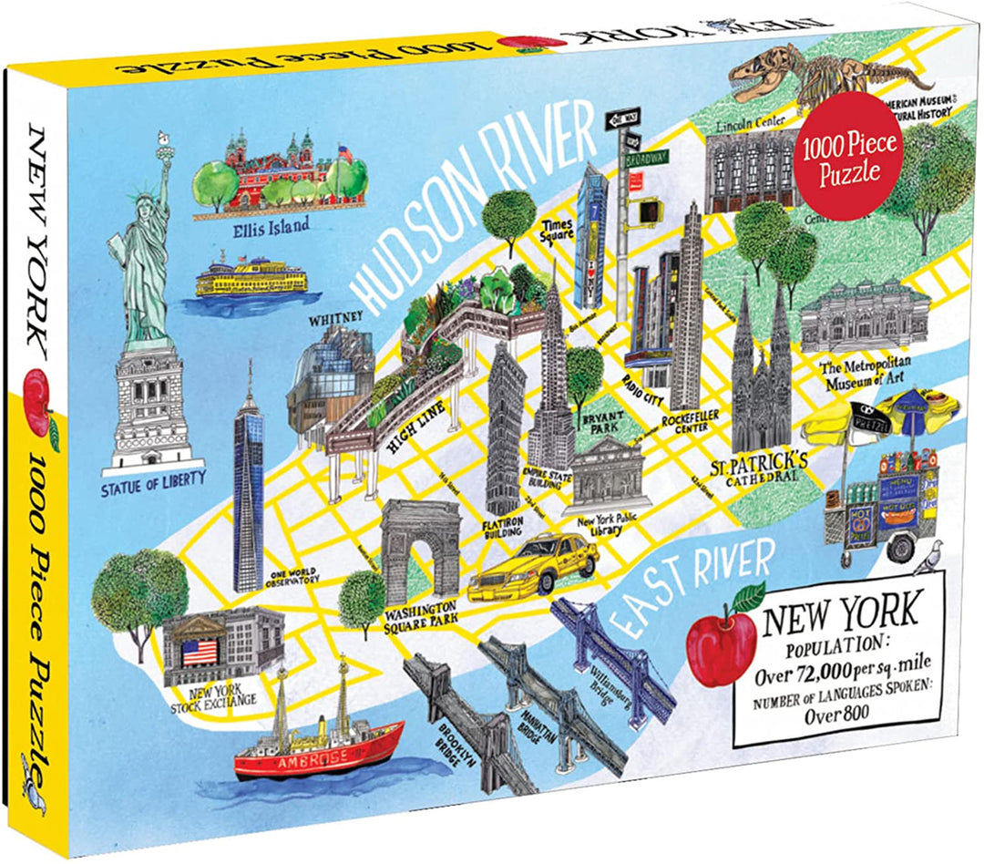 NYC Map 1000 Piece Puzzle