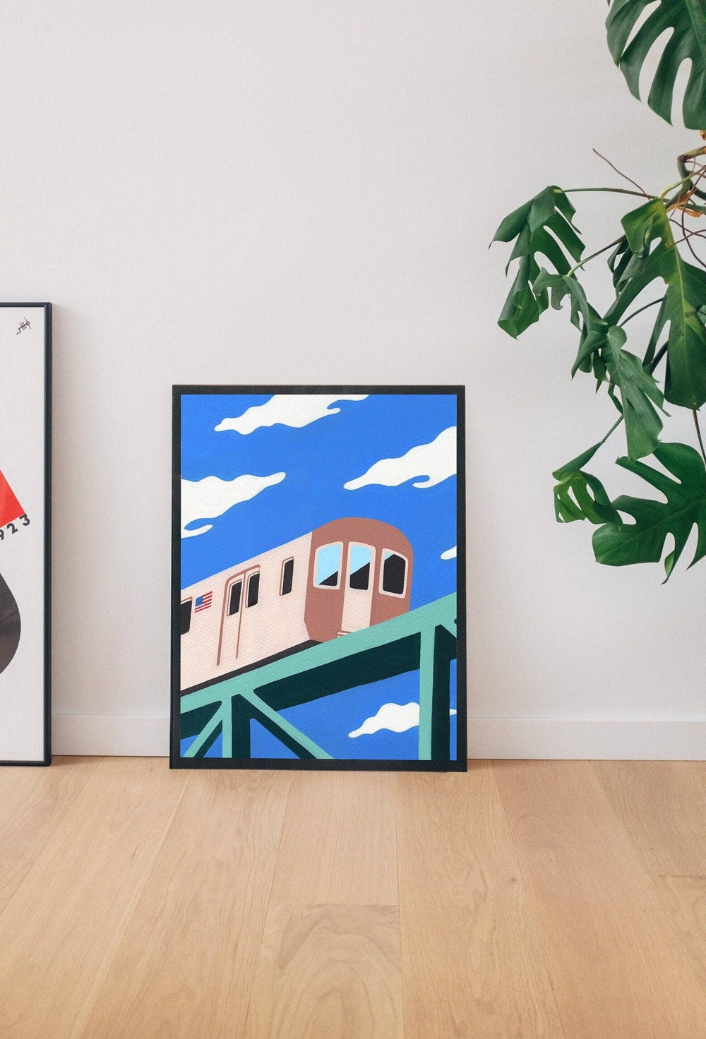 NYC Subway Train Art Print