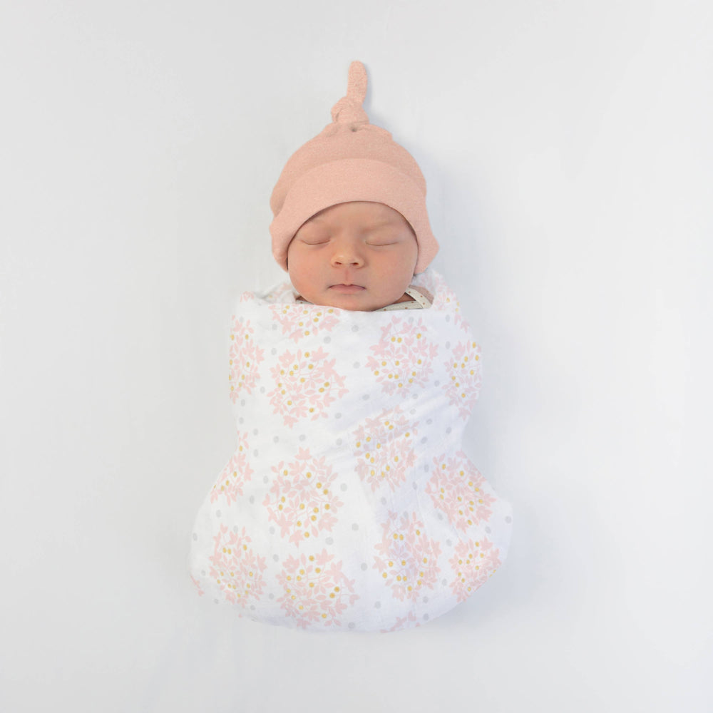 Newborn Hat - Heathered Peach Blush by SwaddleDesigns