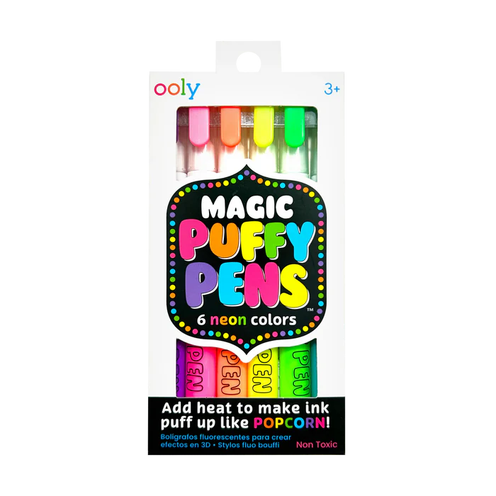 Magic Neon Puffy Pens by Ooly 