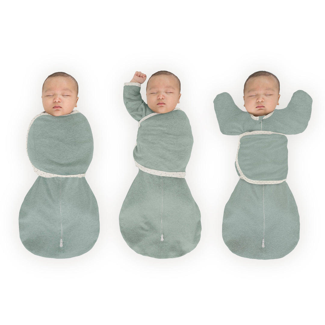 Omni Swaddle Sack - Heathered Jadeite