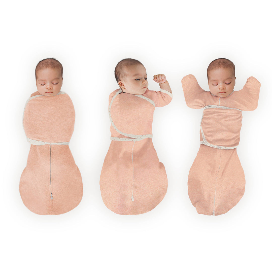 Omni Swaddle Sack - Heathered Peach