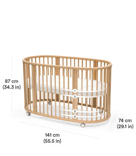 Stokke Sleepi Crib | Oval Design, Convertible & GREENGUARD Gold