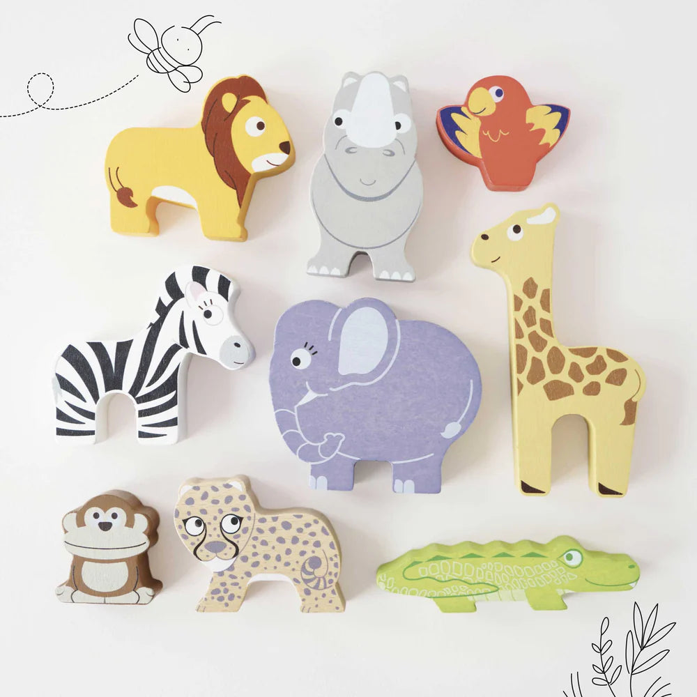 Africa Stacking Animals & Bag by Le Toy Van