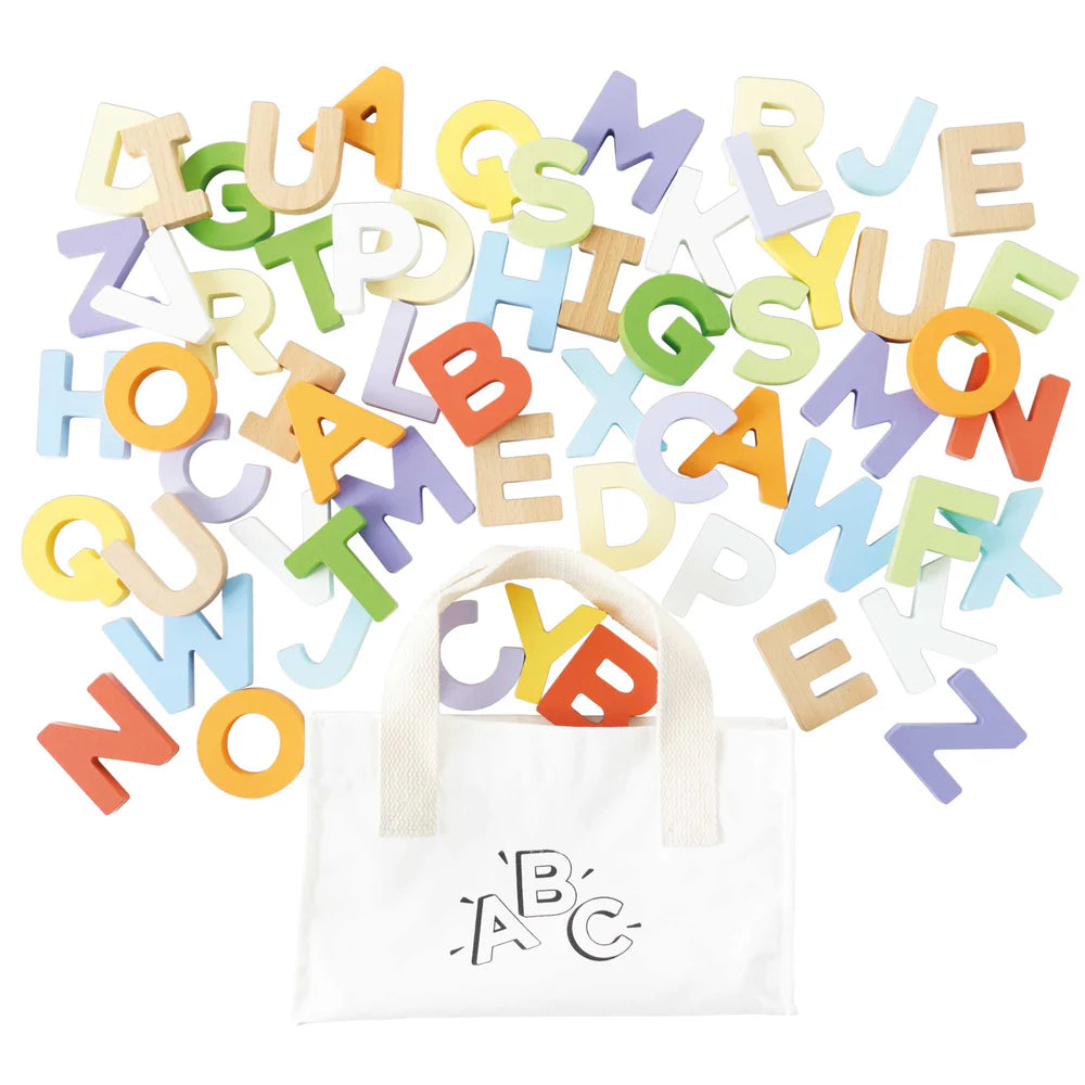 Wooden Alphabet Set & Bag by Le Toy Van