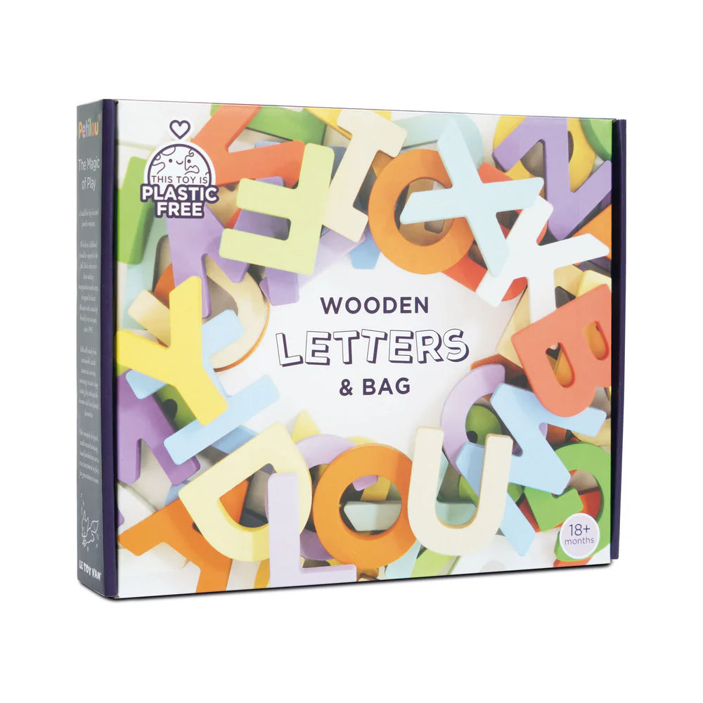 Wooden Alphabet Set & Bag by Le Toy Van