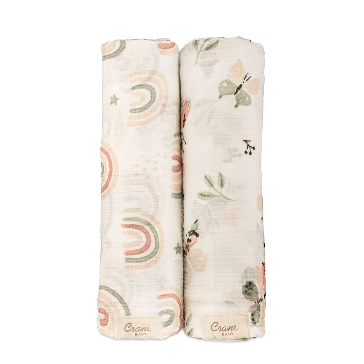 Parker 2-pc. Swaddle Set - Butterfly/Rainbow