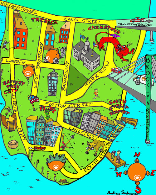 Tribeca Map poster