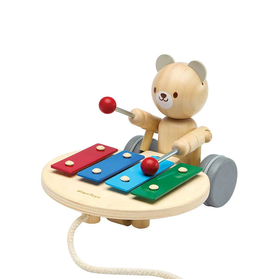 Pull-Along Musical Bear by PlanToys
