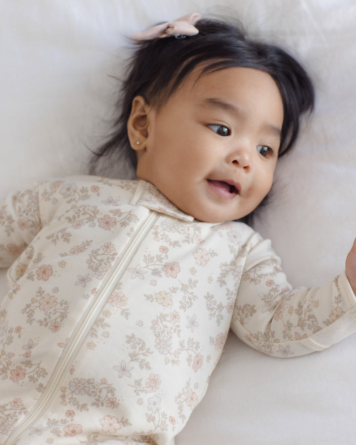 Babesta Zip Long Sleeve Sleeper Footie by Quincy Mae
