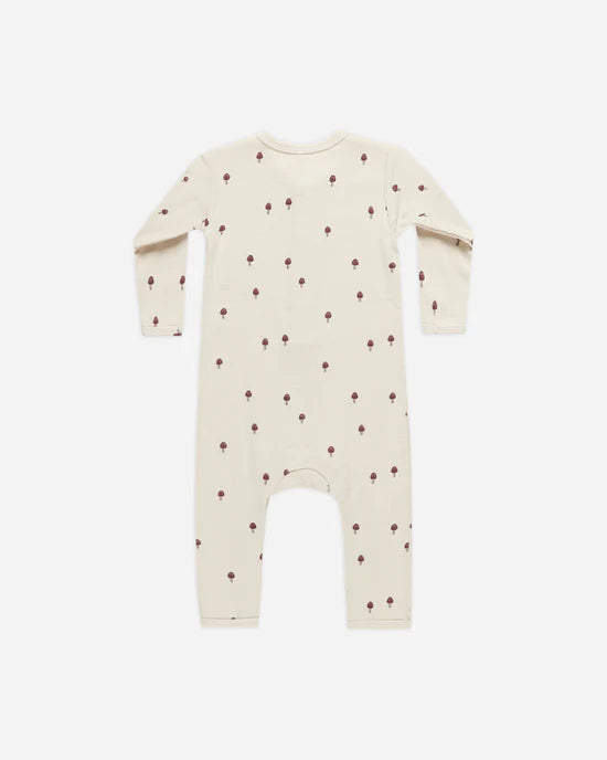  Mushroom Ribbed Baby Jumpsuit by Quincy Mae 