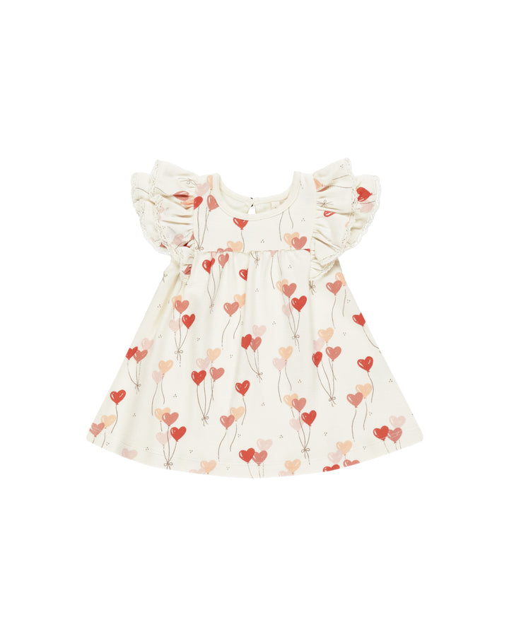 Hearts Flutter Dress by Quincy Mae