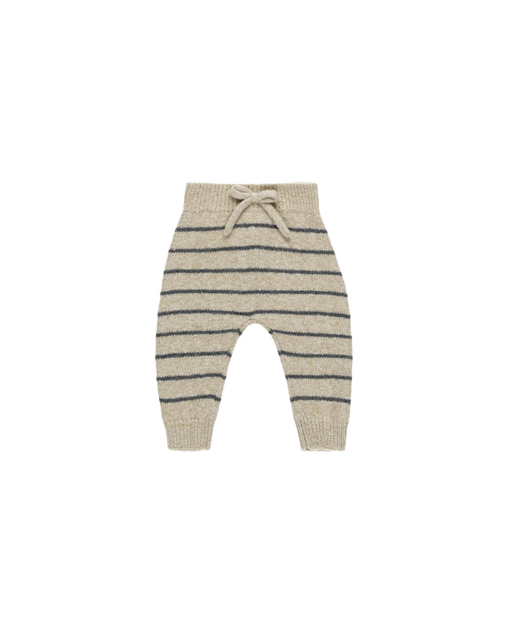 Indigo Stripe Ace Knit Pant by Quincy Mae