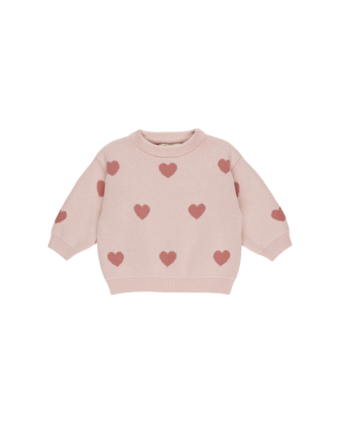 Heart Knitted Sweatshirt by Quincy Mae