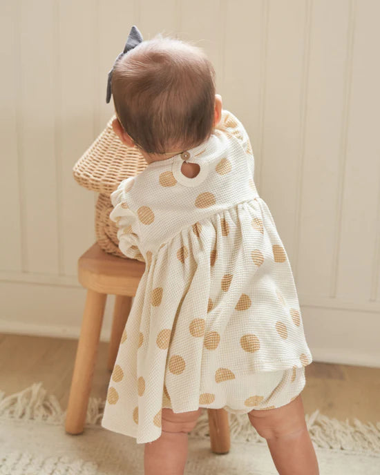 Butter Dots Baby Doll Dress by Quincy Mae
