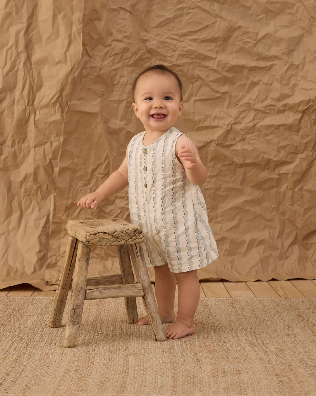 Mavrick Romper - Wave Stripe