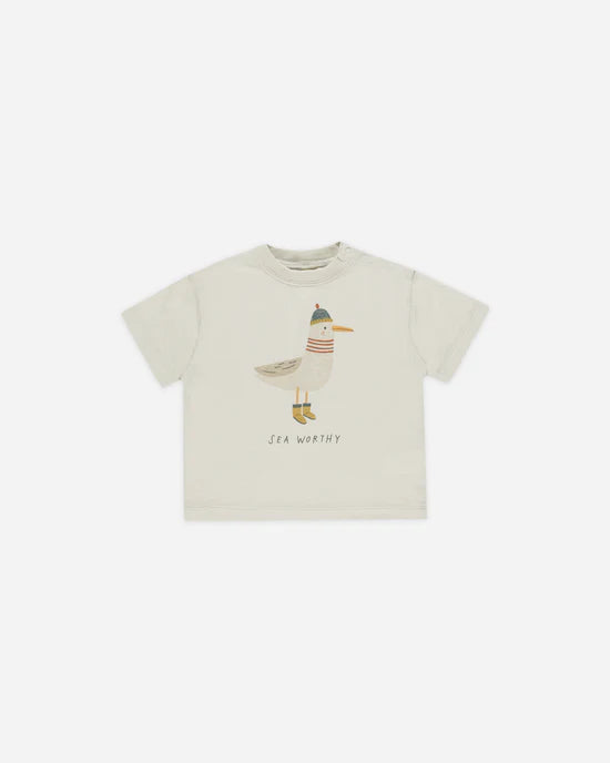 Relaxed Tee - Seagull - Babesta