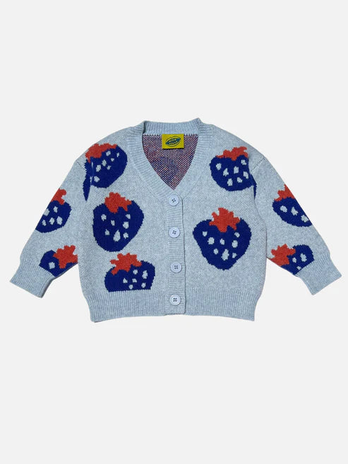 Strawberry Sky Cardigan by Milk Teeth 