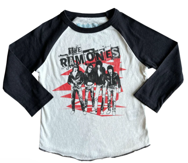 Ramones LS Raglan Tee by Rowdy Sprout