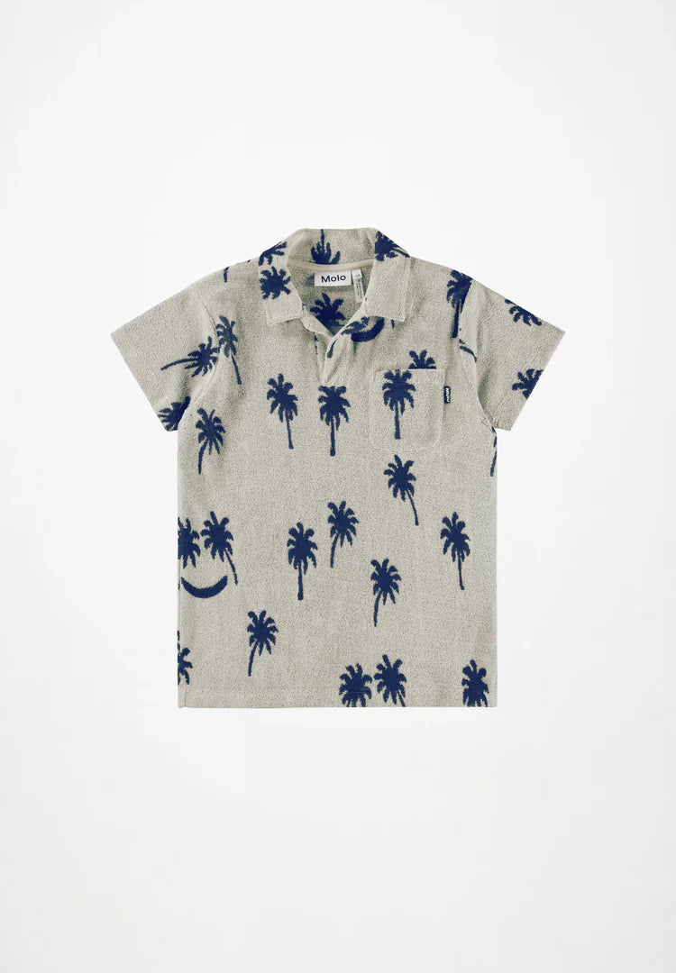 Randel Palm Blue Shirt by Molo