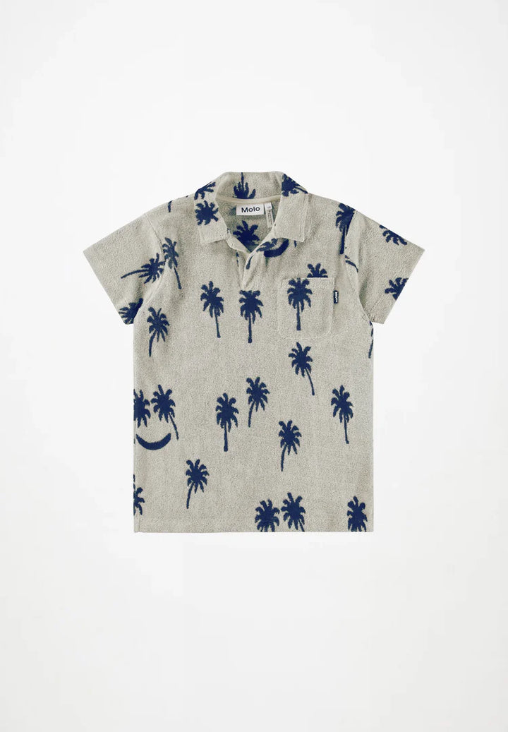 Randel Palm Blue Shirt by Molo