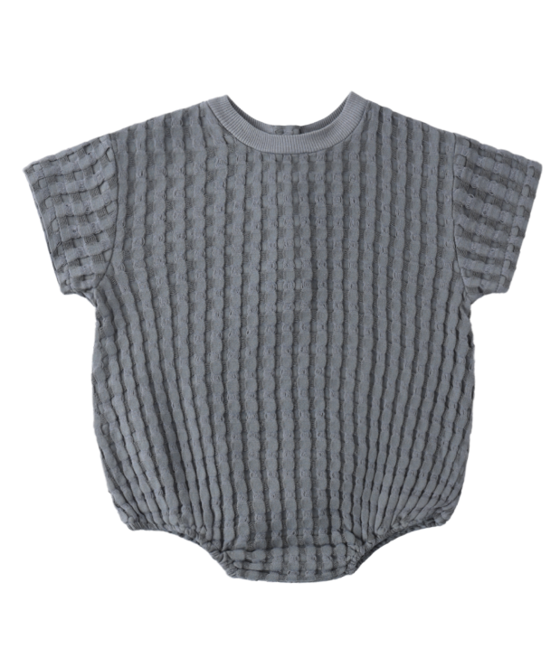 Relaxed Bubble Romper Ocean by Quincy Mae