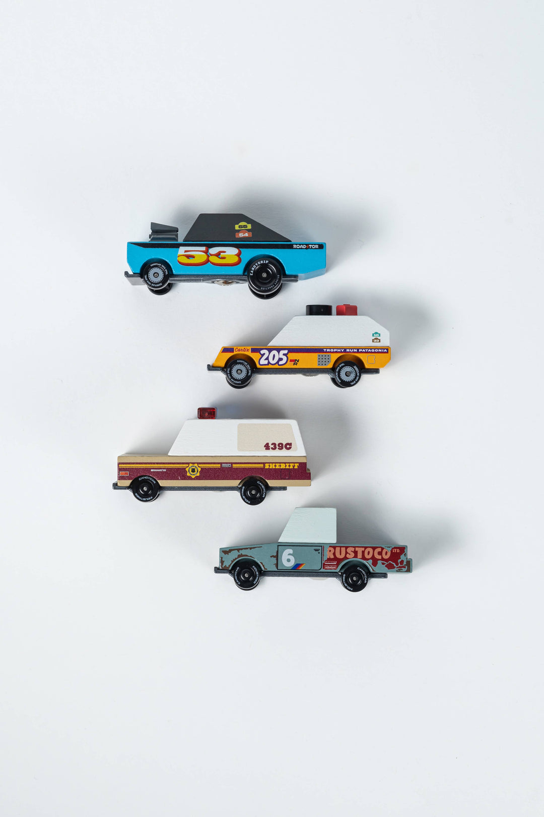 Rust Patrol 4-Pack Wooden Cars