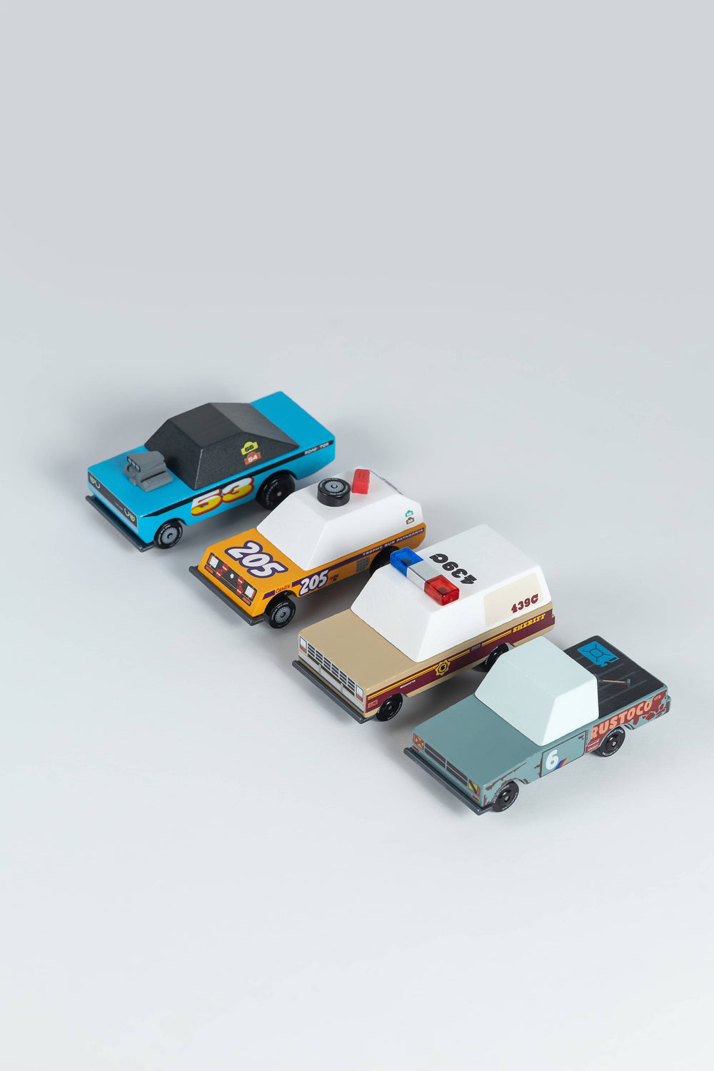 Rust Patrol 4-Pack Wooden Cars