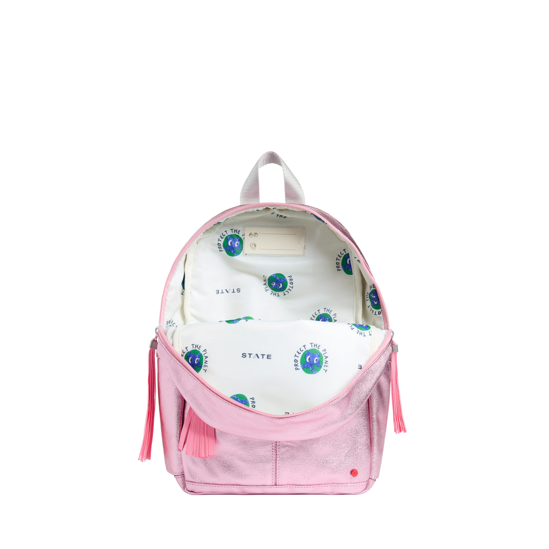 Kane Kids Mini Pink Metallic Backpack - Babesta
