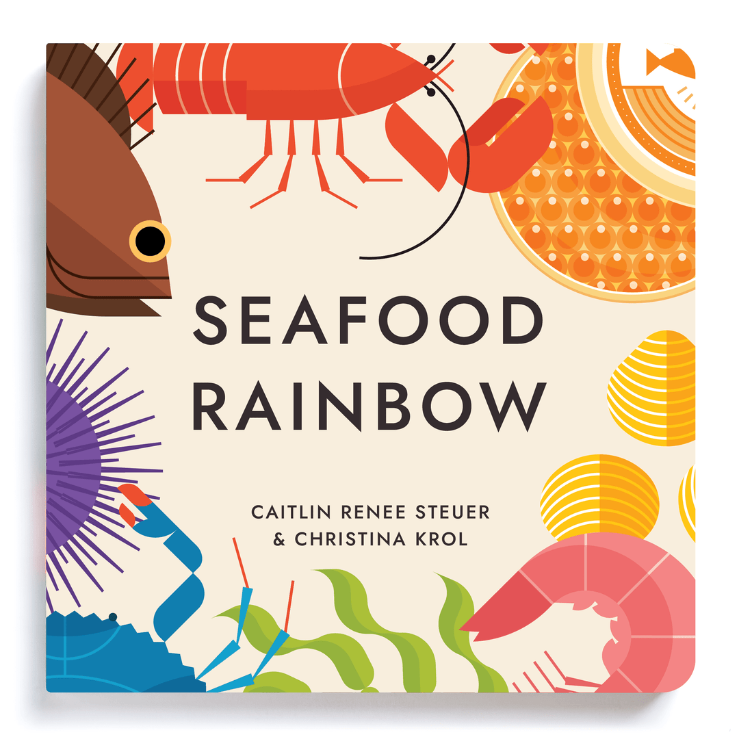 Seafood Rainbow Board Book by Chunky Deli!