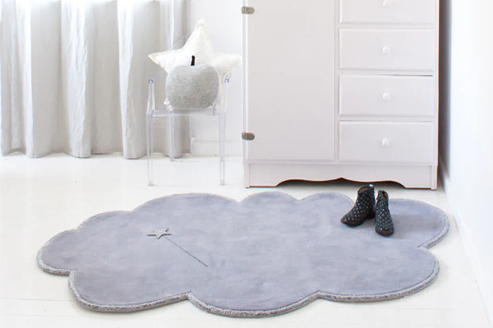 Silver Lining Cloud Rug by Little P
