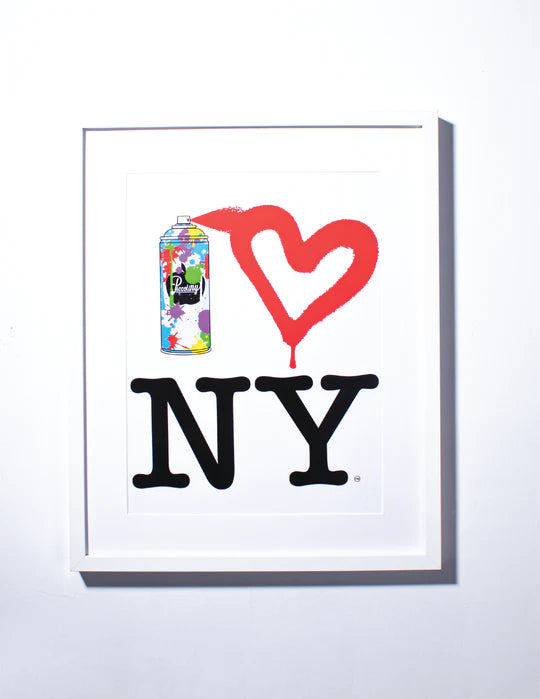 Spray Paint Heart NY Poster by Piccolini