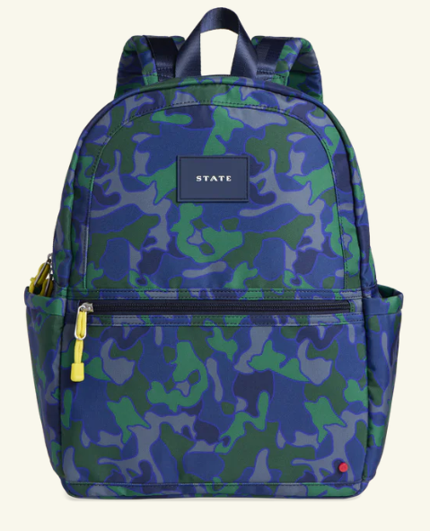Camo backpack by State Bags
