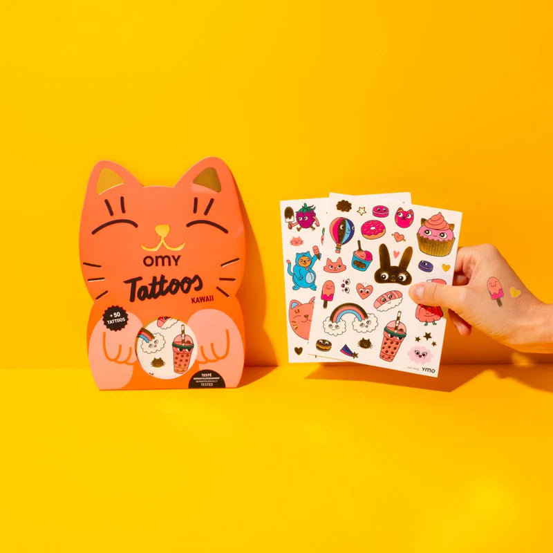 Kawaii Temporary Tattoos by OMY