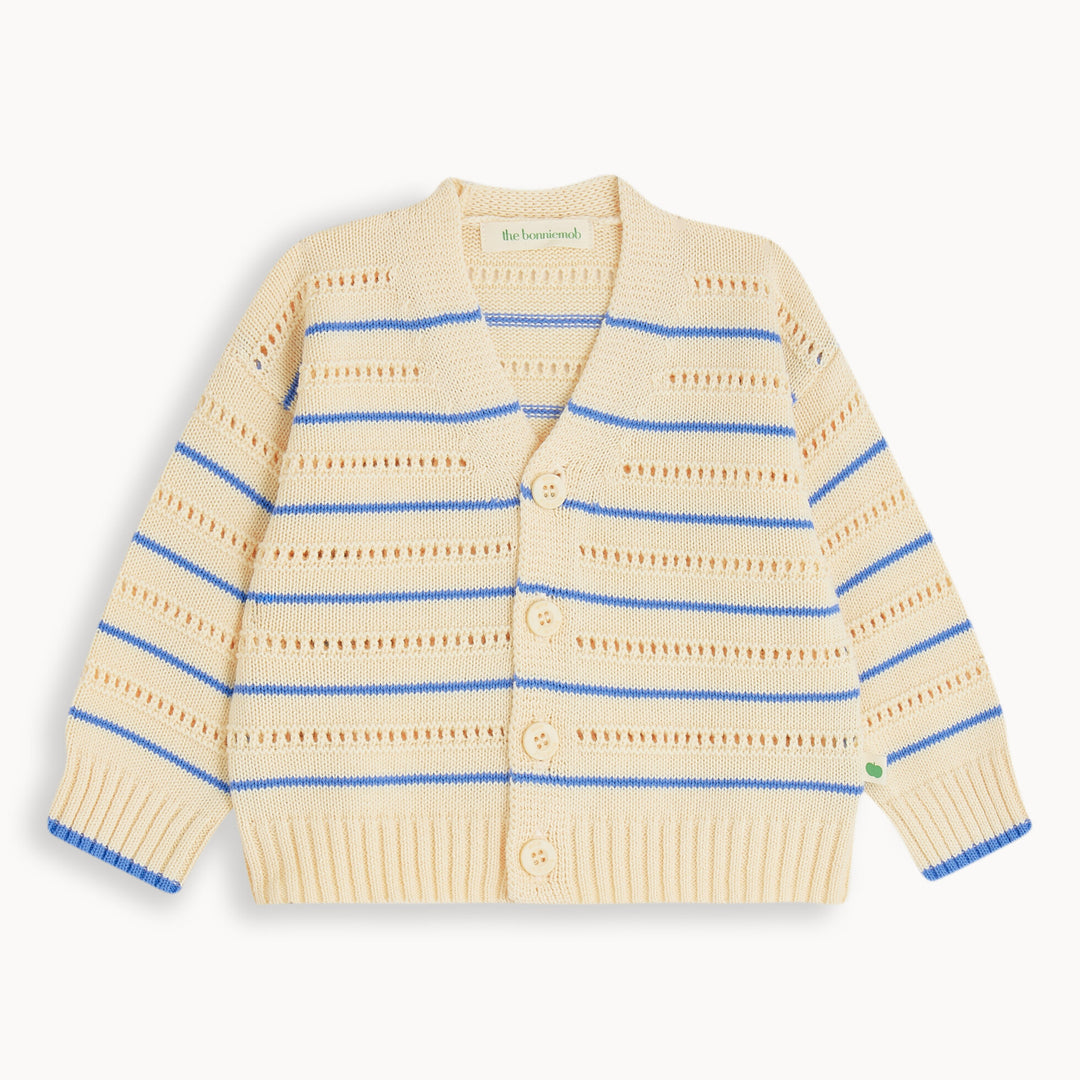 Pointelle Stripe Cardigan by The Bonnie Mob