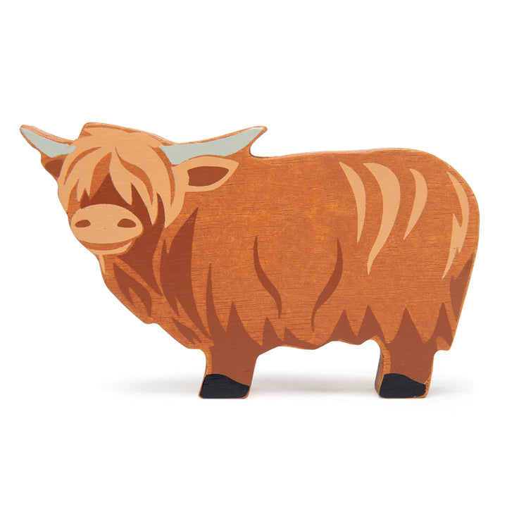 Highland Cow Wood Toy