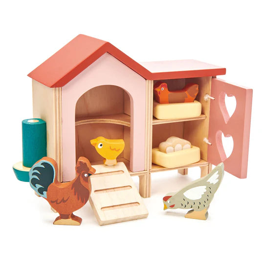 Chicken Coop Wood Toy by Tender Leaf