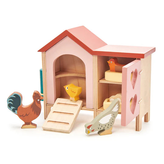 Chicken Coop Wood Toy by Tender Leaf