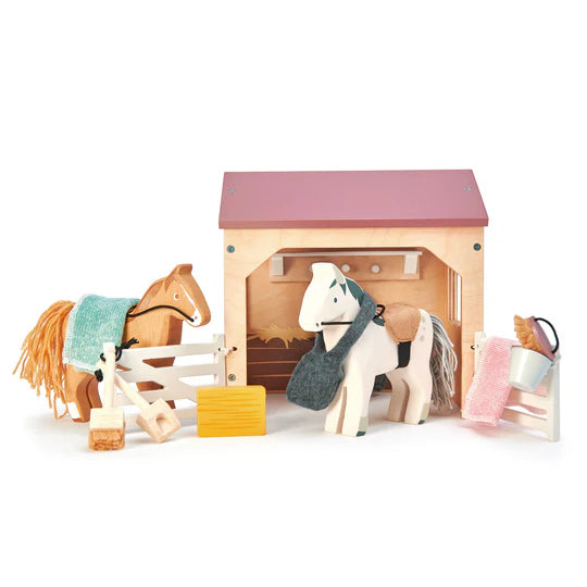 The Stables Wood Toy by Tender Leaf