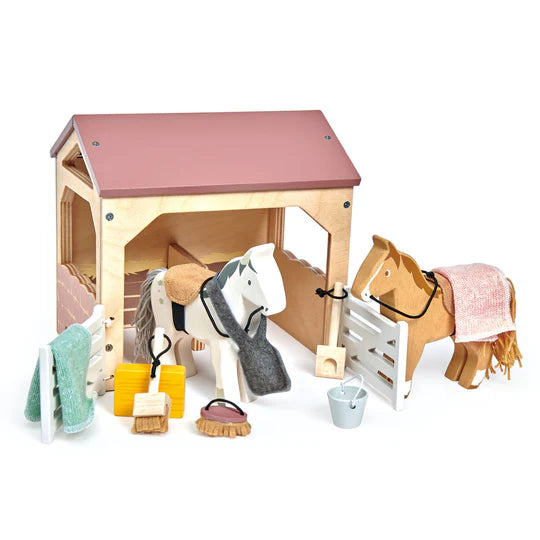 The Stables Wood Toy by Tender Leaf