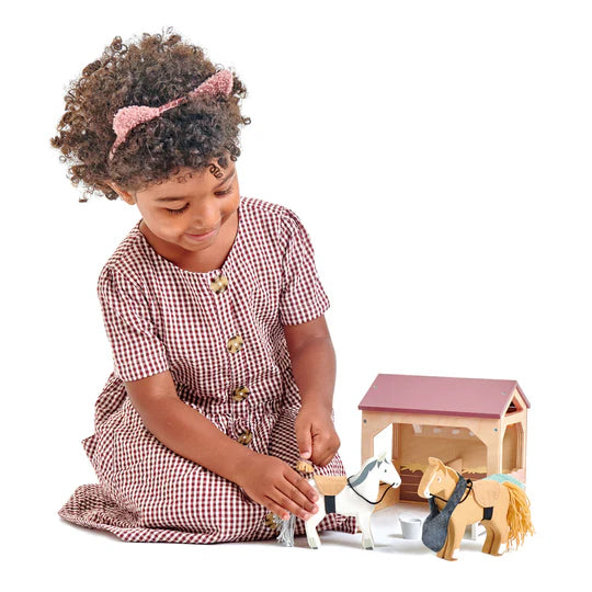 The Stables Wood Toy by Tender Leaf